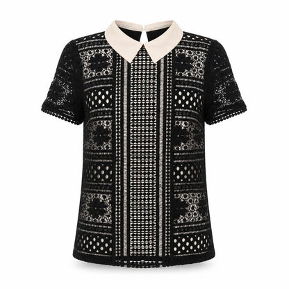 Womens UK Size S Oasis Black Basic Blouse