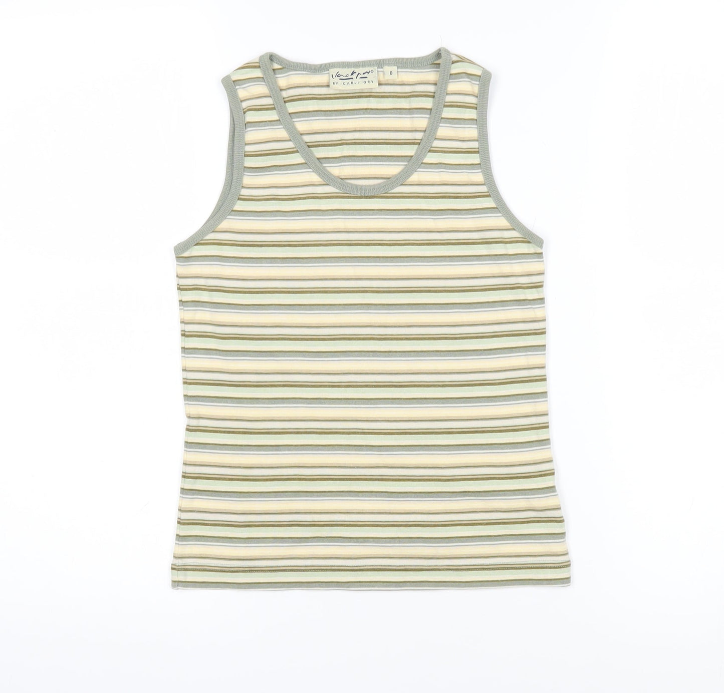 Womens UK Size S Jackpot Green Basic T-Shirt