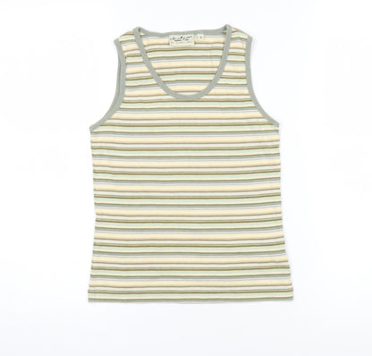 Womens UK Size S Jackpot Green Basic T-Shirt