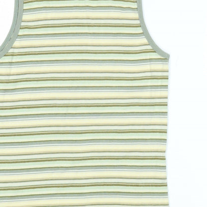 Womens UK Size S Jackpot Green Basic T-Shirt