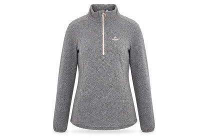 Decathlon Womens Grey 100% Polyester Pullover Sweatshirt Size 12 Zip