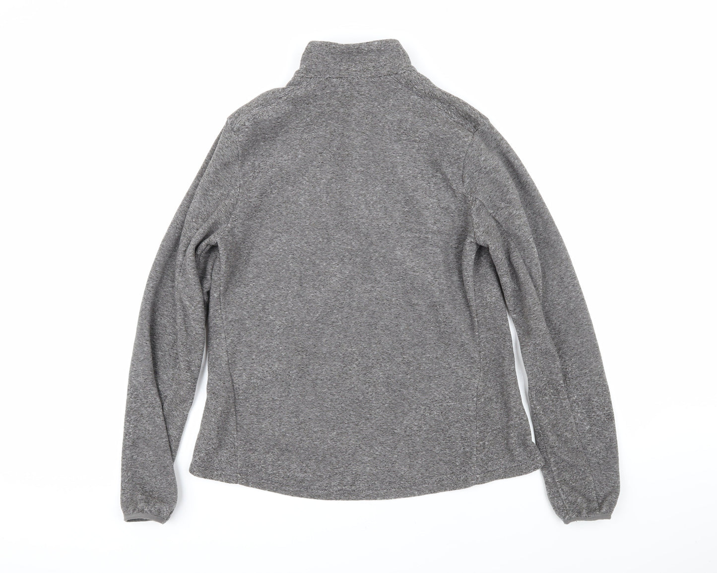 DECATHLON Womens Grey 100% Polyester Pullover Sweatshirt Size 12 Zip