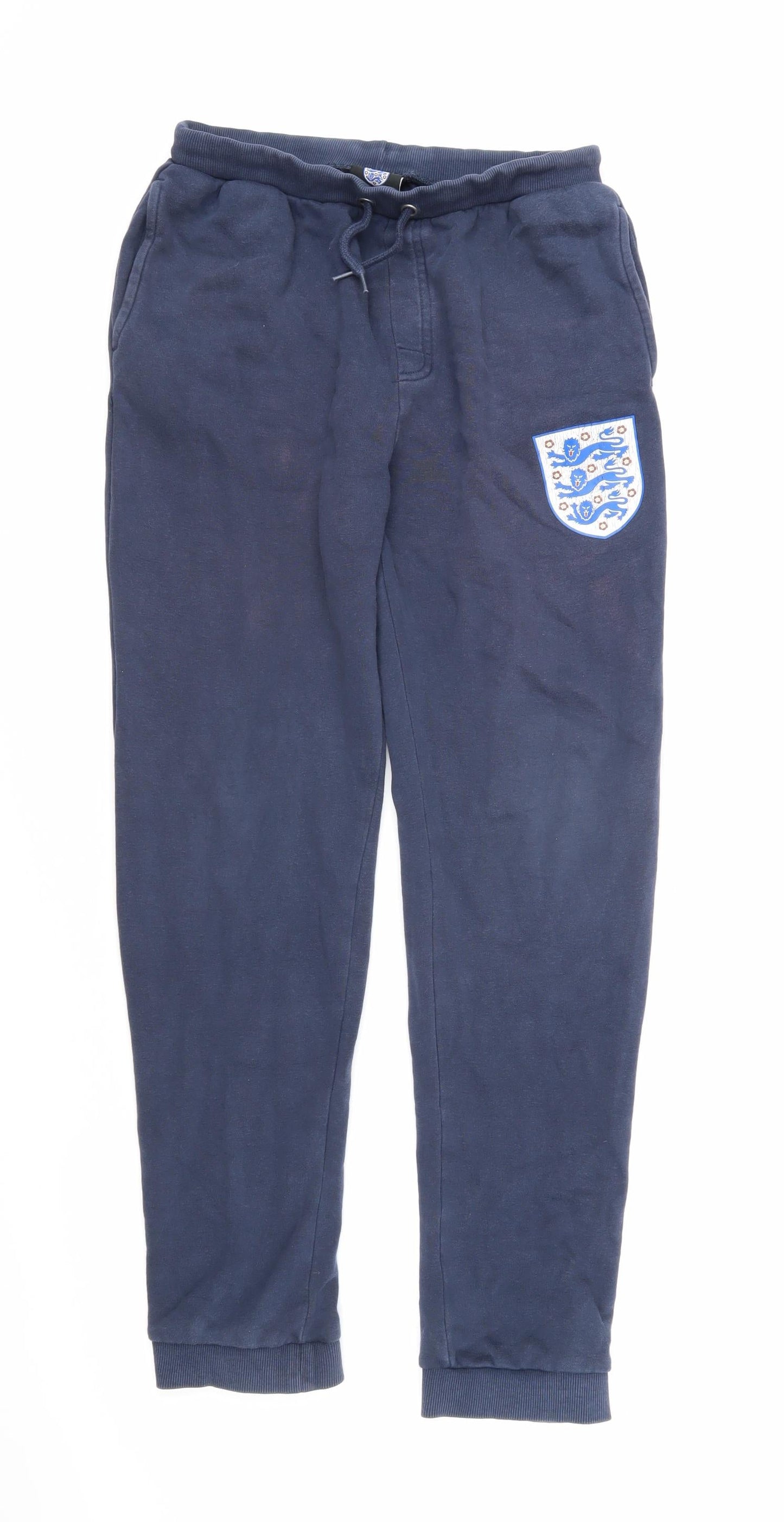 England Boys Blue Cotton Jogger Trousers Size 14 Years L27 in Regular - England Football