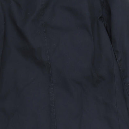 Gap Womens Black Trench Coat Coat Size S Button