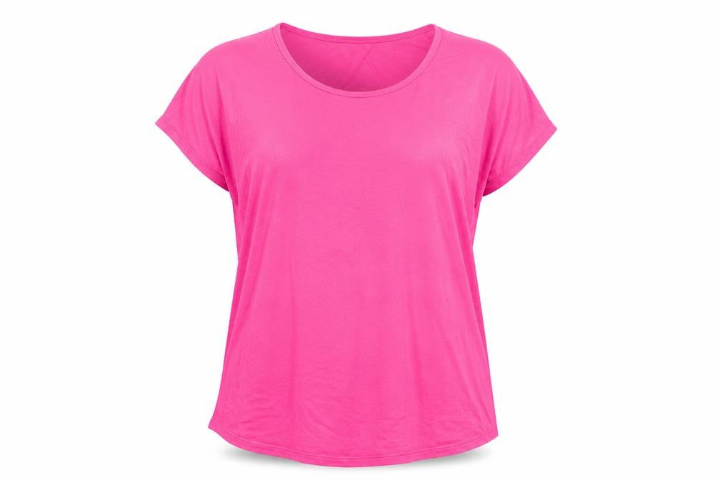 Womens UK Size M Lands' End Pink Basic T-Shirt