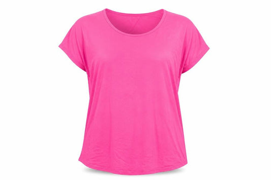 Womens UK Size M Lands' End Pink Basic T-Shirt