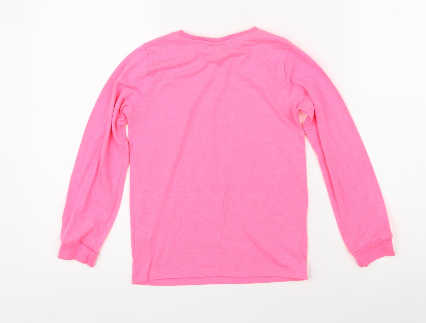 OMG Girls Pink Polycotton Basic T-Shirt Size 7-8 Years Round Neck Pullover - Slay the runway! LOL