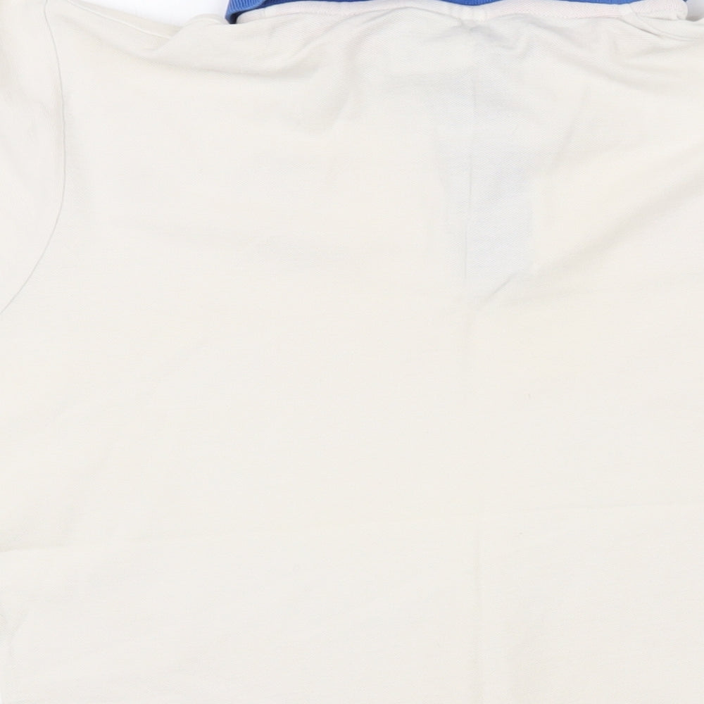 Euro 2016 Mens Ivory Cotton Polo Size S Collared Button - Euro France 2016