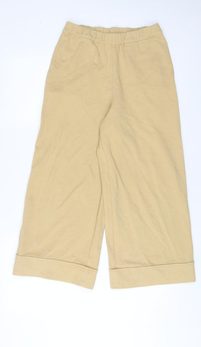 COS Womens Beige Polyester Trousers Size XS L23 in Regular