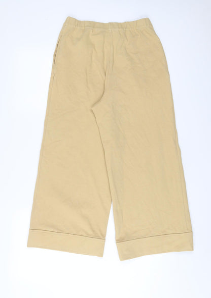 COS Womens Beige Polyester Trousers Size XS L23 in Regular