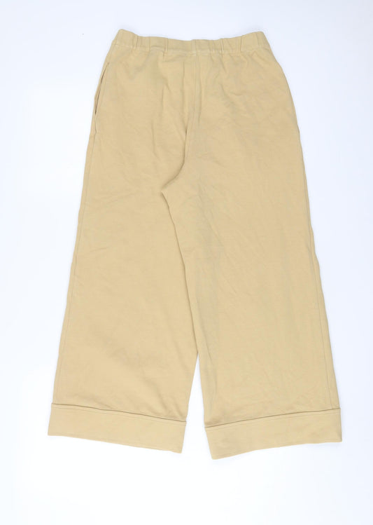 COS Womens Beige Polyester Trousers Size XS L23 in Regular
