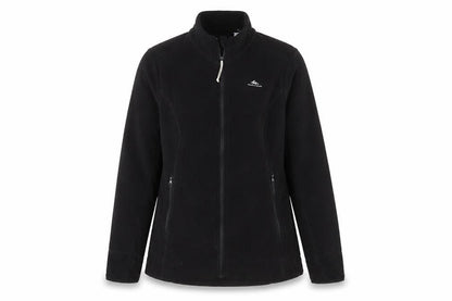 DECATHLON Womens Black Jacket Size S Zip - Logo, Embroidered