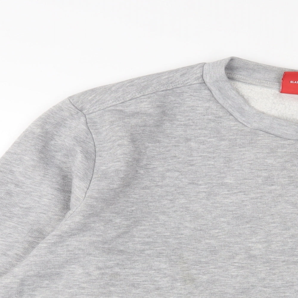 Mens UK Size L Slazenger Grey Pullover Sweatshirt