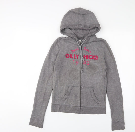 Womens UK Size M Gilly Hicks Grey Full Zip Hoodie