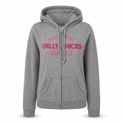 Womens UK Size M Gilly Hicks Grey Full Zip Hoodie
