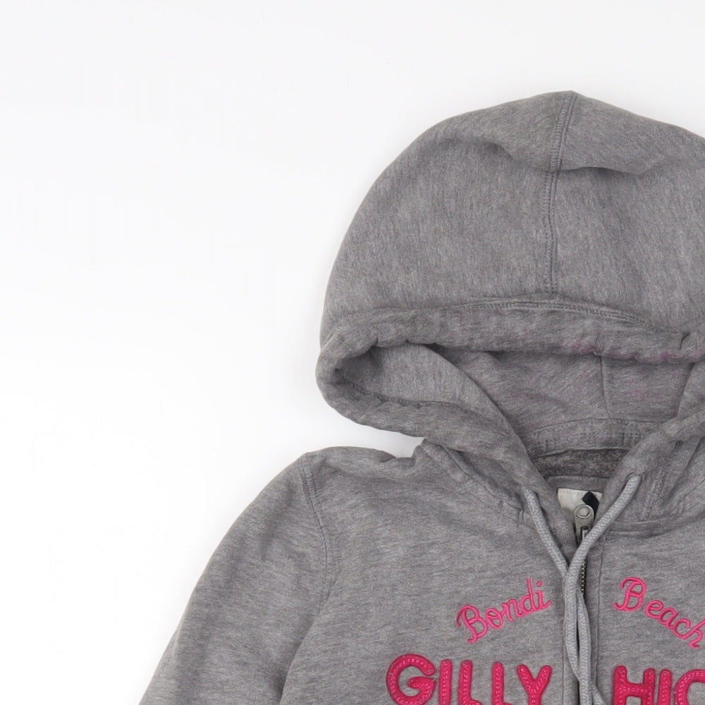 Womens UK Size M Gilly Hicks Grey Full Zip Hoodie