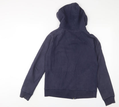 Womens UK Size 8 Jack Wills Blue Full Zip Hoodie
