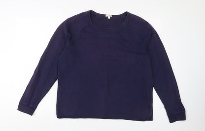 Gap Womens Blue Cotton Pullover Sweatshirt Size L Pullover