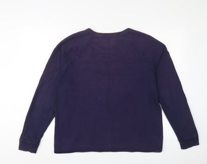 Gap Womens Blue Cotton Pullover Sweatshirt Size L Pullover