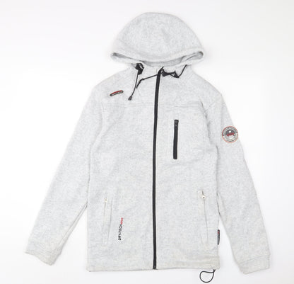 Mens UK Size S Geographical Norway Grey Jacket