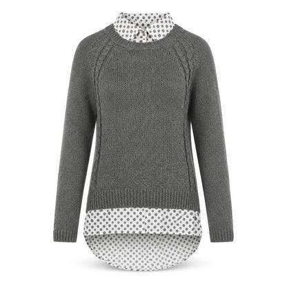 Womens UK Size 10 NEXT Grey Pullover Jumper
