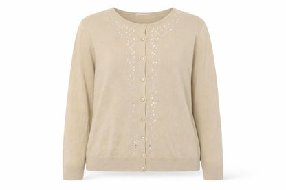 Womens UK Size 18 Marks and Spencer Beige Cardigan Jumper