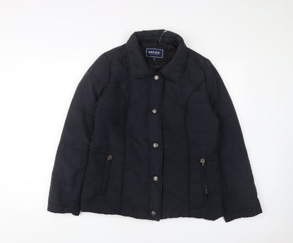 Womens UK Size 12 Maine Blue Quilted Coat