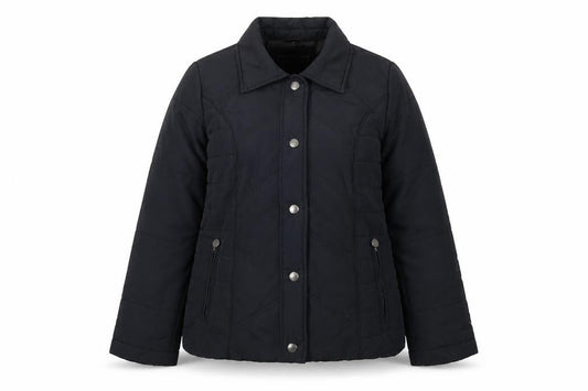 Womens UK Size 12 Maine Blue Quilted Coat