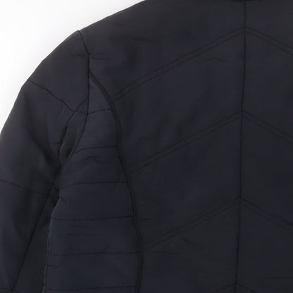 Womens UK Size 12 Maine Blue Quilted Coat