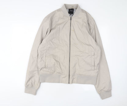 Mens UK Size L New London Beige Bomber Jacket