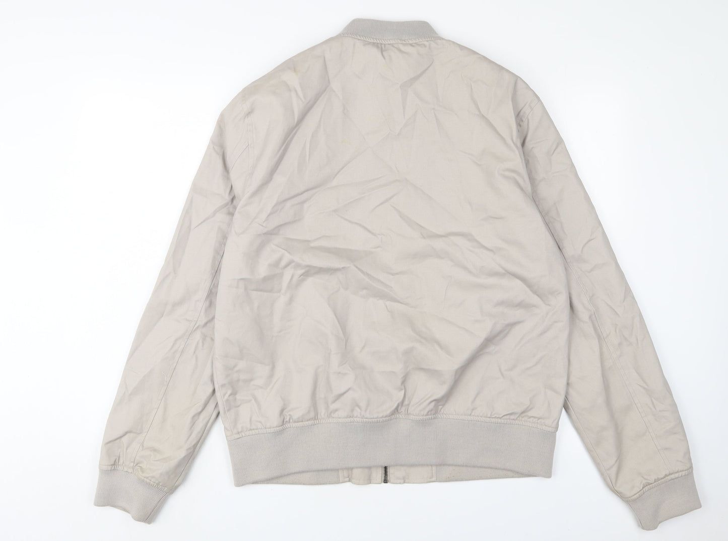 Mens UK Size L New London Beige Bomber Jacket