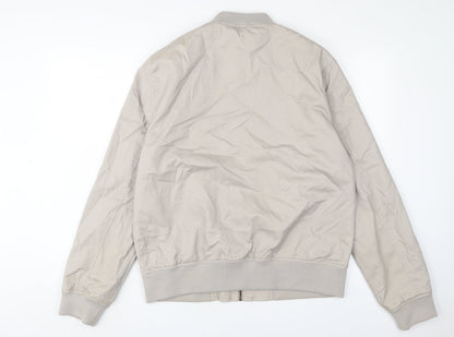 Mens UK Size L New London Beige Bomber Jacket
