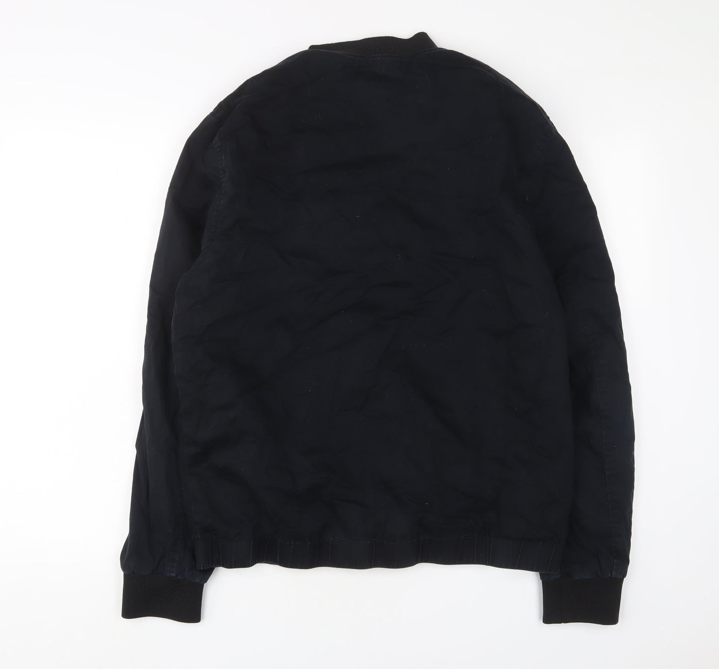 Mens UK Size XL River Island Black Bomber Jacket