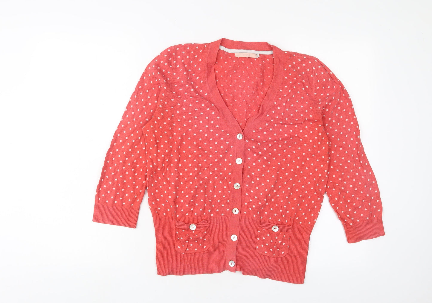 Womens UK Size 12 John Lewis Pink Cardigan Jumper
