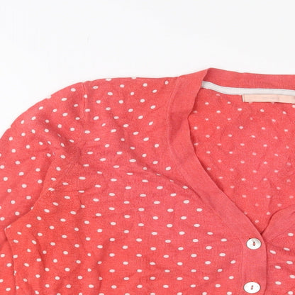 Womens UK Size 12 John Lewis Pink Cardigan Jumper