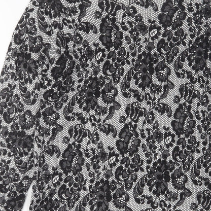 Womens UK Size 10 Marks and Spencer Black Tunic Jumper