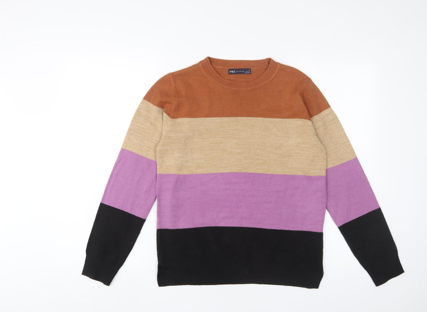 Womens UK Size 10 Marks and Spencer Multicoloured Pullover Jumper