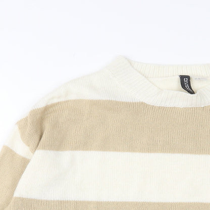 Womens UK Size XS H&M Beige Pullover Jumper