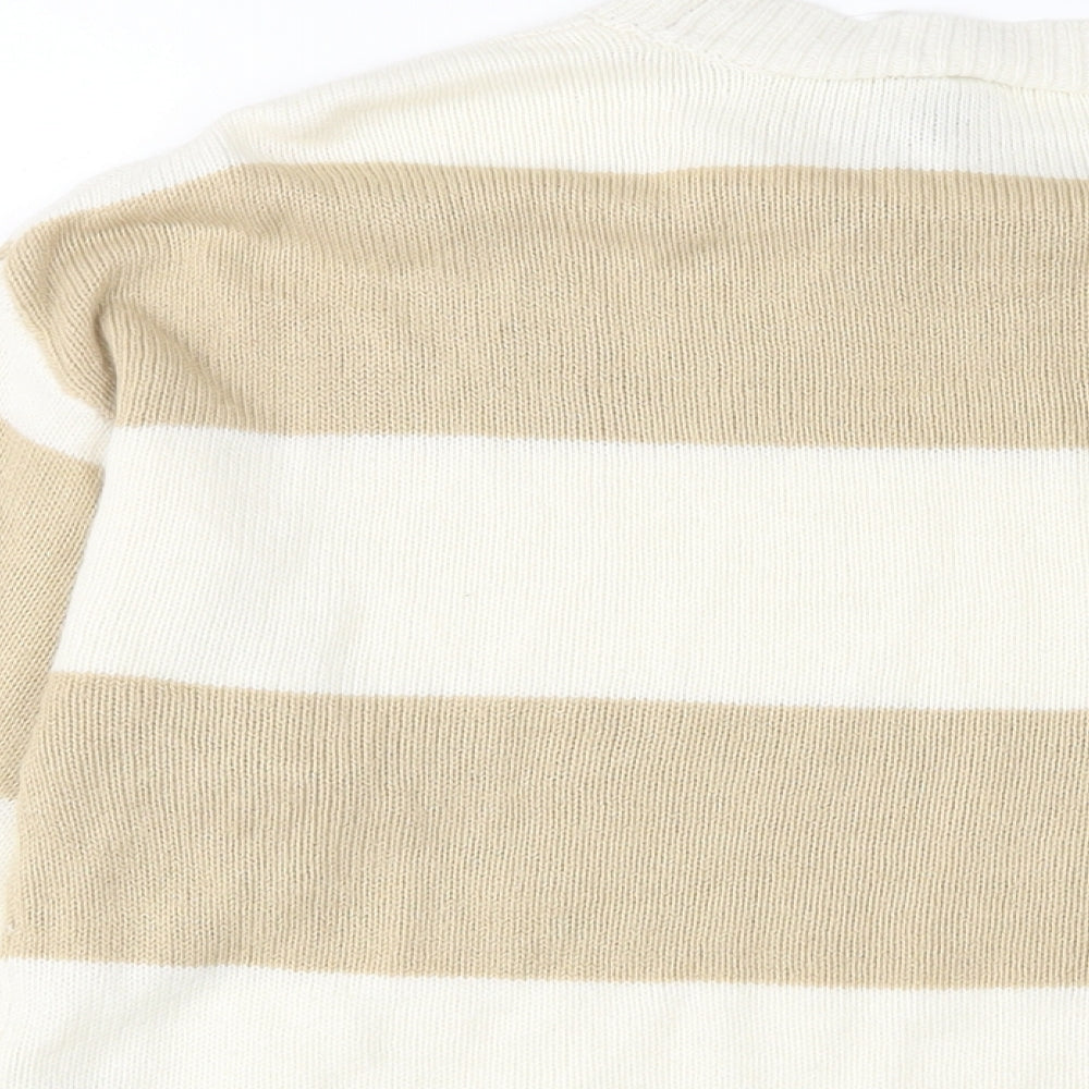 Womens UK Size XS H&M Beige Pullover Jumper