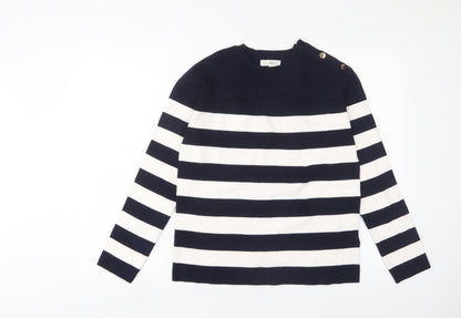 Womens UK Size S Marks and Spencer Blue Pullover Jumper