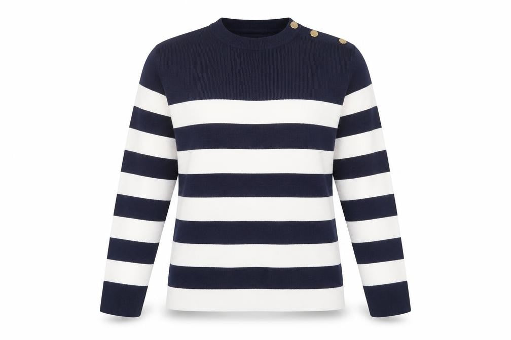 Womens UK Size S Marks and Spencer Blue Pullover Jumper