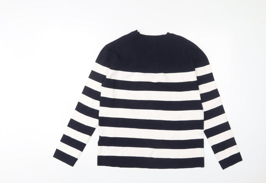Womens UK Size S Marks and Spencer Blue Pullover Jumper