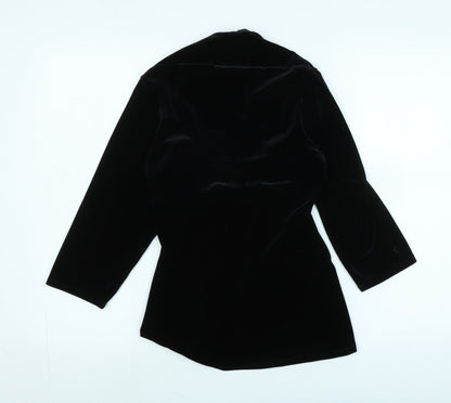 Womens UK Size 14 Marks and Spencer Black Jersey Blouse