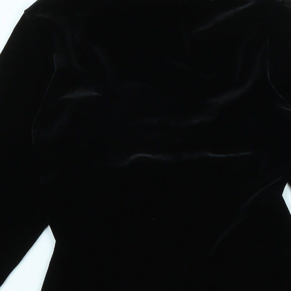 Womens UK Size 14 Marks and Spencer Black Jersey Blouse