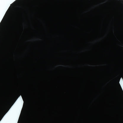 Womens UK Size 14 Marks and Spencer Black Jersey Blouse