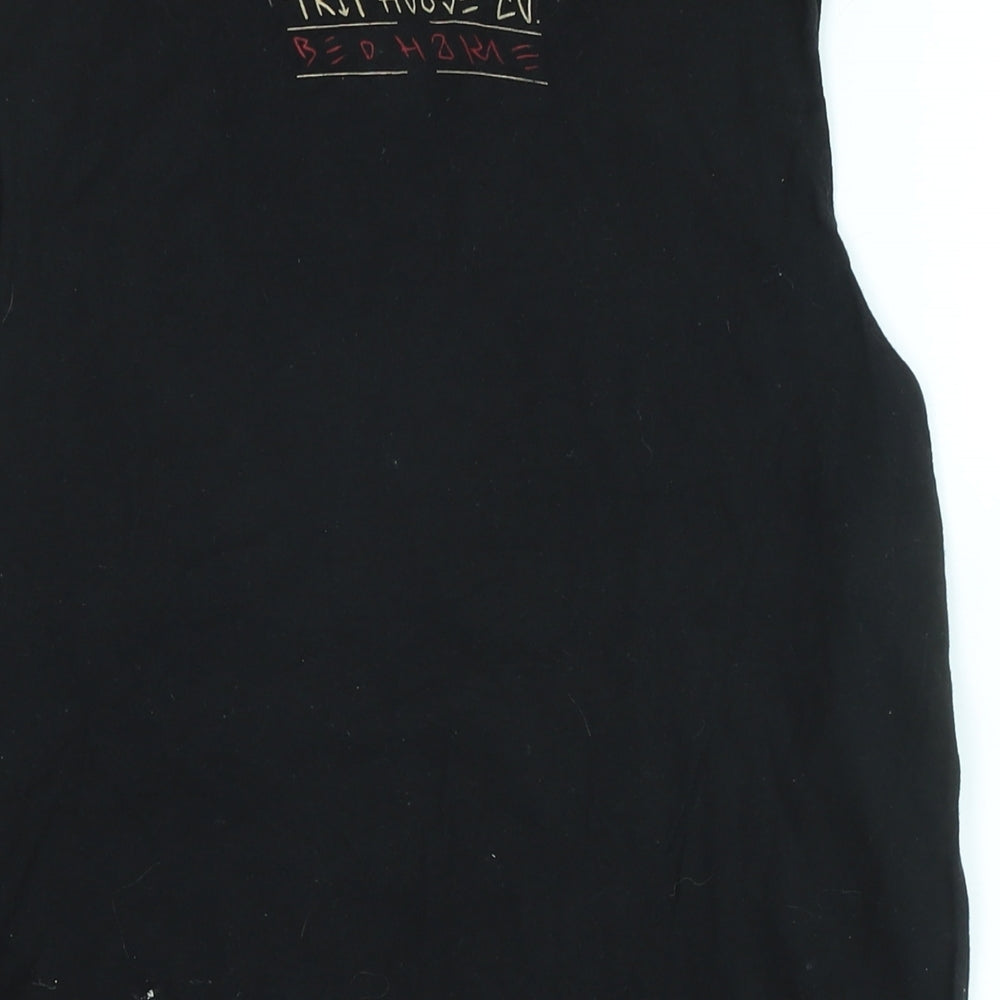 Trip house company Mens Black Cotton T-Shirt Size S Crew Neck - Logo -CHENCHA PALOOZA