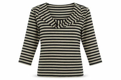 Womens UK Size 10 Phase Eight Black Jersey T-Shirt