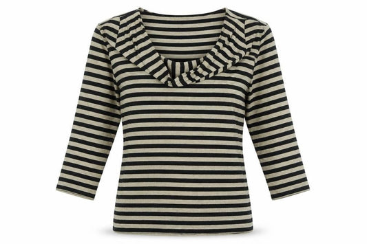 Womens UK Size 10 Phase Eight Black Jersey T-Shirt