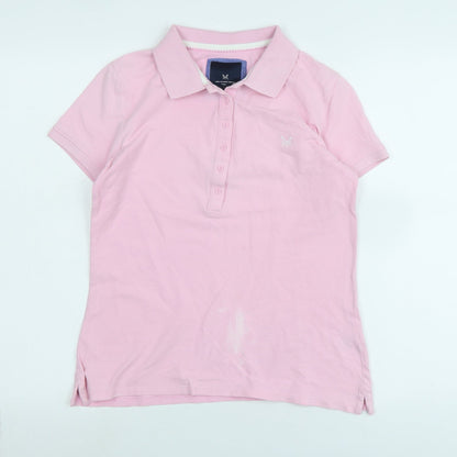 Womens UK Size 10 Crew Clothing Pink Basic Polo