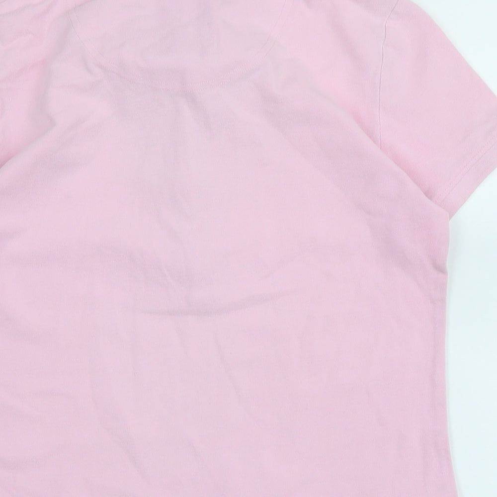 Womens UK Size 10 Crew Clothing Pink Basic Polo